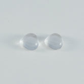 Crystal Quartz 10PC Tiny 3x3 MM Heart Cabochon White Superior semi Precious Semi Precious Gemstone
