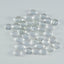 Crystal Quartz 10PC Tiny 5x5 MM Round Cabochon White Polished semi Precious Loose Gems