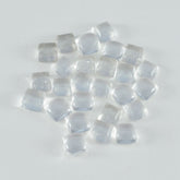 Crystal Quartz 10PC Tiny 4x4 MM Square Cabochon White Shine semi Precious Loose Gems