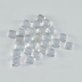 Crystal Quartz 1PC Tiny 6x6 MM Square Cabochon White High Quality semi Precious Loose Gemstones