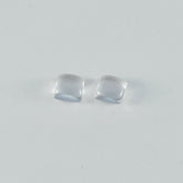 Crystal Quartz 1PC Small 7x7 MM Square Cabochon White Natural semi Precious Semi Precious Gemstone