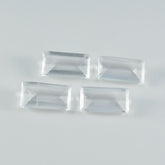 Crystal Quartz 1PC Small 6x12 MM Baguette Faceted White Genuine Semi Precious Loose Gemstones