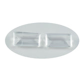 Crystal Quartz 1PC Large 8x16 MM Baguette Faceted White Pure Semi Precious Loose Gems