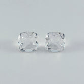 Crystal Quartz 1PC Large 11x11 MM Cushion Faceted White Fine Semi Precious Gems