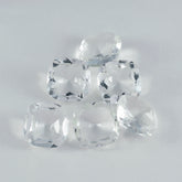 Crystal Quartz 1PC Large 12x12 MM Cushion Faceted White High Quality Semi Precious Loose Gems