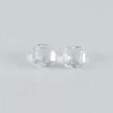 Crystal Quartz 10PC Tiny 4x4 MM Cushion Faceted White Brilliant Semi Precious Loose Gems