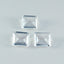 Crystal Quartz 1PC Large 10x12 MM Emerald Faceted White Superior Semi Precious Gems