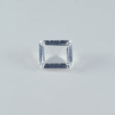 Crystal Quartz 1PC Large 10x14 MM Emerald Faceted White Pure Semi Precious Loose Gems
