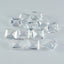 Crystal Quartz 10PC Tiny 4x6 MM Emerald Faceted White Polished Semi Precious Loose Gemstones