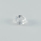 Crystal Quartz 1PC Large 8x12 MM Oval Faceted White Luster Semi Precious Loose Gemstones