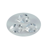 Crystal Quartz 1PC Chunky 13x18 MM Pear Faceted White Luster Semi Precious Loose Gems