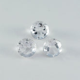 Crystal Quartz 1PC Large 12x12 MM Round Faceted White High Quality Semi Precious Loose Gems