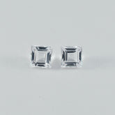 Crystal Quartz 1PC Chunky 13x13 MM Square Faceted White Natural Semi Precious Loose Gemstone