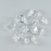 Crystal Quartz 1PC Large 11x11 MM Square Faceted White Fine Semi Precious Gems