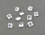 Crystal Quartz 1PC Small 7x7 MM Square Faceted White Splendid Semi Precious Gems
