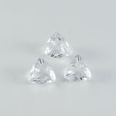 Crystal Quartz 1PC Chunky 16x16 MM Triangle Faceted White Pure Semi Precious Loose Gems