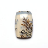 Dendrite Opal 1PC Medium 7x10 MM Emerald Cabochon White Fiery semi Precious Gems