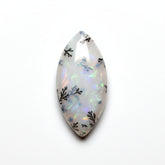 Dendrite Opal 1PC Small 5x10 MM Marquise Cabochon White Superior semi Precious Semi Precious Gemstone