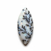 Dendrite Opal 1PC Medium 7x14 MM Marquise Cabochon White Fiery semi Precious Gems