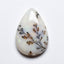 Dendrite Opal 1PC Small 6x9 MM Pear Cabochon White Shine semi Precious Precious Gemstone