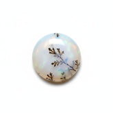 Dendrite Opal 10PC Tiny 5x5 MM Round Cabochon White Genuine semi Precious Loose Gemstones