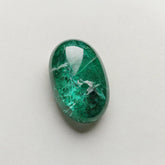 Emerald 1PC Small 6x9 MM Oval Cabochon Green Lustrous Precious Semi Precious Gemstone