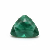Emerald 1PC Tiny 6x6 MM Triangle Cabochon Green Lustrous Precious Semi Precious Gemstone