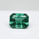 Emerald 1PC Small 6x8 MM Emerald Faceted Green Shine Precious Loose Gemstones