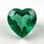 Emerald 1PC Large 12x12 MM Heart Faceted Green High-Quality Precious Loose Gems