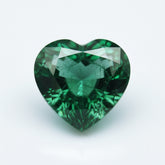 Emerald 1PC Chunky 14x14 MM Heart Faceted Green Genuine Precious Loose Gemstones