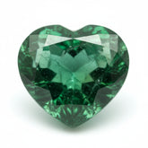 Emerald 1PC Chunky 16x16 MM Heart Faceted Green Pure Precious Loose Gems