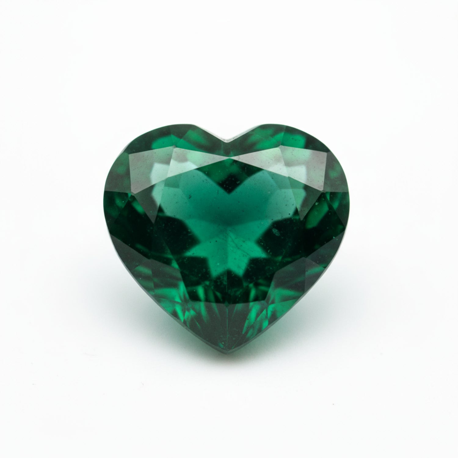 Emerald 10PC Tiny 3x3 MM Heart Faceted Green Fiery Precious Gems
