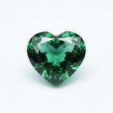 Emerald 1PC Tiny 6x6 MM Heart Faceted Green Polished Precious Loose Gemstones