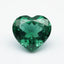Emerald 1PC Small 7x7 MM Heart Faceted Green Splendid Precious Gems