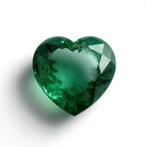 Emerald 1PC Medium 9x9 MM Heart Faceted Green Lustrous Precious Loose Gemstone