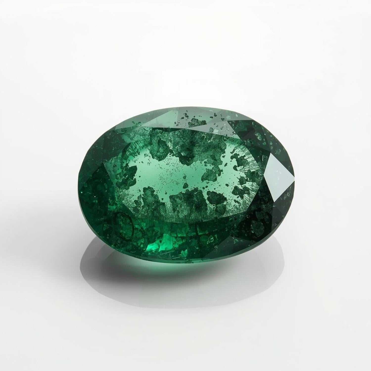 Emerald 1PC Tiny 4x6 MM Oval Faceted Green Pure Precious Loose Gems