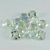 Green Amethyst 1PC Large 11x11 MM Cushion Faceted Green Fine Semi Precious Gems