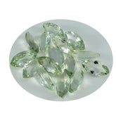 Green Amethyst 1PC Small 5x10 MM Marquise Faceted Green Superior Semi Precious Gems