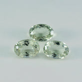 Green Amethyst 1PC Large 9x11 MM Oval Faceted Green Fine Semi Precious Loose Gemstone