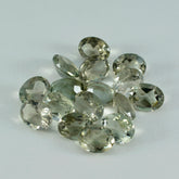 Green Amethyst 1PC Medium 7x10 MM Oval Faceted Green Lustrous Semi Precious Gems