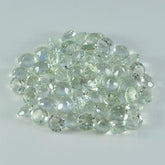 Green Amethyst 1PC Small 8x8 MM Round Faceted Green Luster Semi Precious Loose Gems