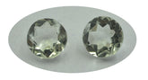 Green Amethyst 1PC Large 12x12 MM Round Faceted Green High Quality Semi Precious Loose Gems