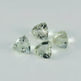 Green Amethyst 1PC Large 11x11 MM Triangle Faceted Green Fine Semi Precious Gems