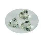 Green Amethyst 1PC Large 12x12 MM Triangle Faceted Green High Quality Semi Precious Loose Gems