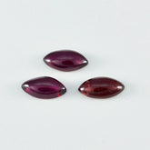 Garnet 10PC Tiny 4x8 MM Marquise Cabochon Red Lustrous semi Precious Gems