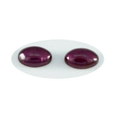 Garnet 1PC Small 6x9 MM Oval Cabochon Red Fiery semi Precious Gems