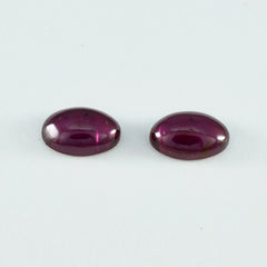 Garnet 1PC Small 6x9 MM Oval Cabochon Red Fiery semi Precious Gems