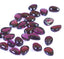 Garnet 1PC Small 6x8 MM Pear Cabochon Red Genuine semi Precious Precious Gemstone
