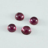 Garnet 10PC Tiny 4x4 MM Round Cabochon Red Pure semi Precious Loose Gems