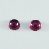 Garnet 1PC Small 8x8 MM Round Cabochon Red Polished semi Precious Precious Gemstone